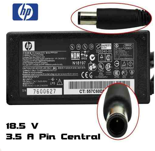 Cargador Original Hp Compaq 18 5 V 3 5 A Pin Central